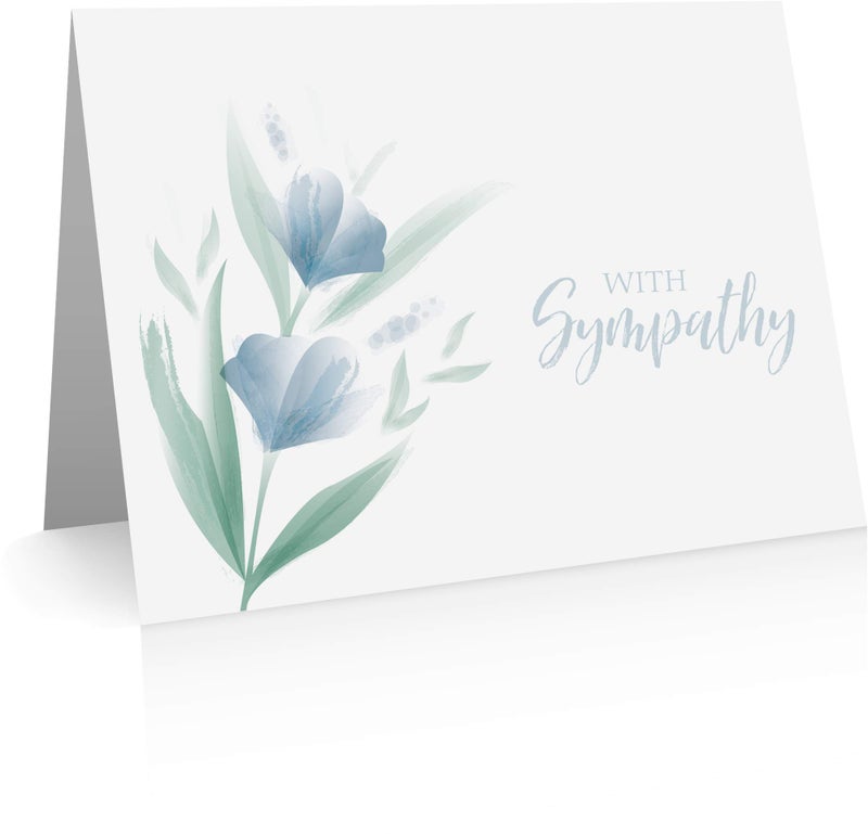 Little Notes by Comptime Sympathy Card (12 Cards and Blank Envelopes) With Sympathy, Condolence Cards - Image 1